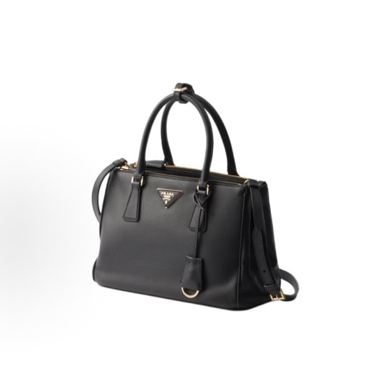 PRADA普拉达 Galleria 杀⼿包 ⼿提包 中号 ⼥款 ⿊⾊